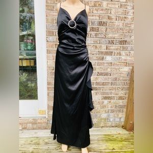 Black Vintage 90s Classic Blondie Nites Prom Dress